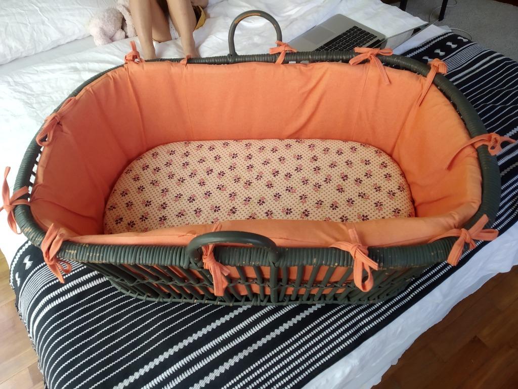 Rattan baby moses basket, Babies & Kids, Baby Nursery & Kids Furniture