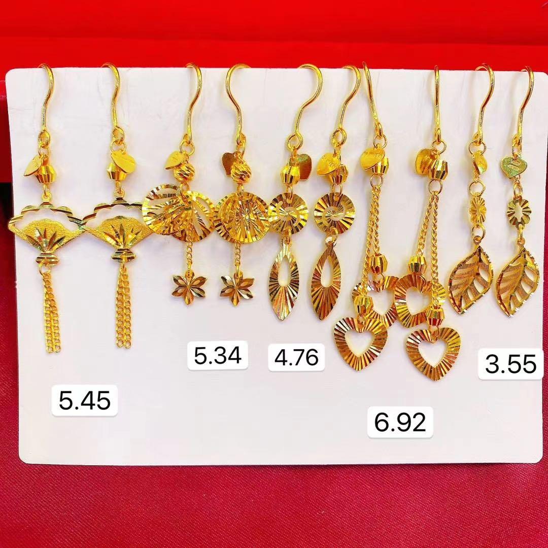 Pure gold earrings with price hot sale