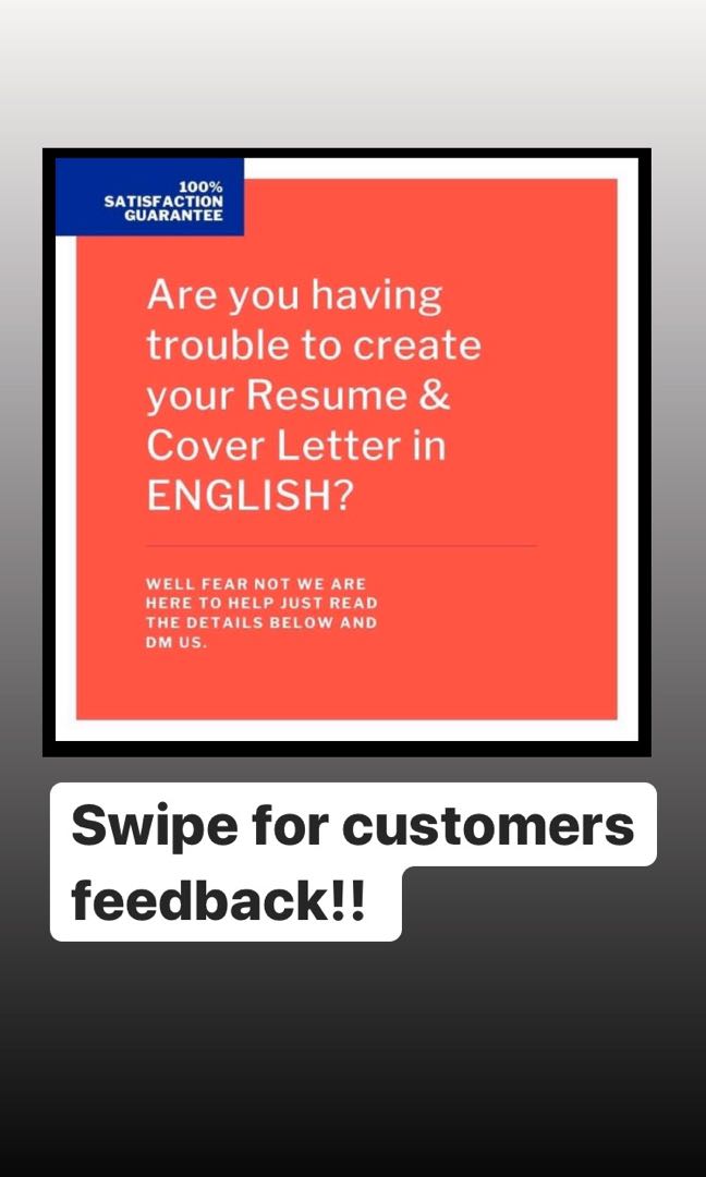 Resume English Siap Dalam 24 Jam Jobs Internships Others On Carousell
