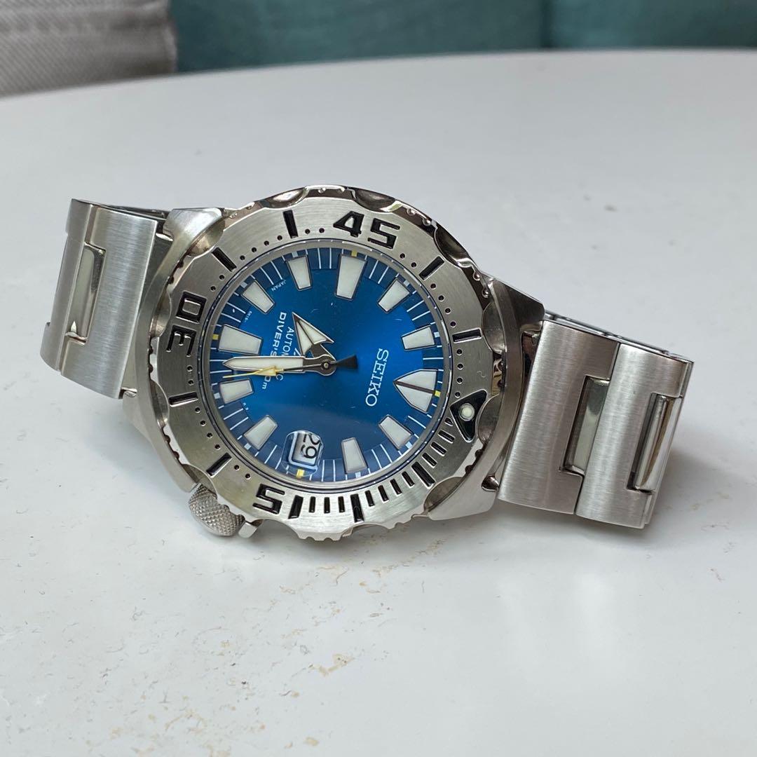 Seiko monster sbdc067 blue coral reef on sale