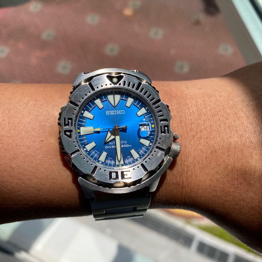 Seiko Monster SBDC067 Blue Coral Reef, Mobile Phones & Gadgets, Wearables &  Smart Watches on Carousell