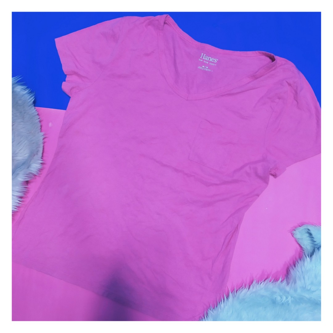 hanes pink shirt