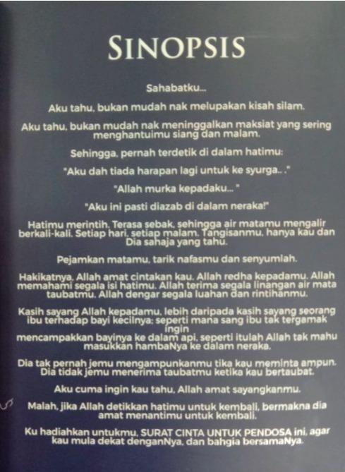 Surat Cinta Untuk Pendosa Books Stationery Non Fiction On Carousell