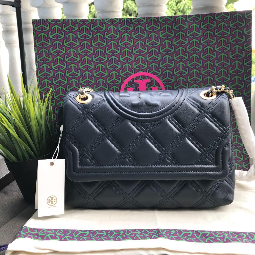 Tory Burch Fleming Soft Royal Blue, Luxury, Bags & Wallets on Carousell