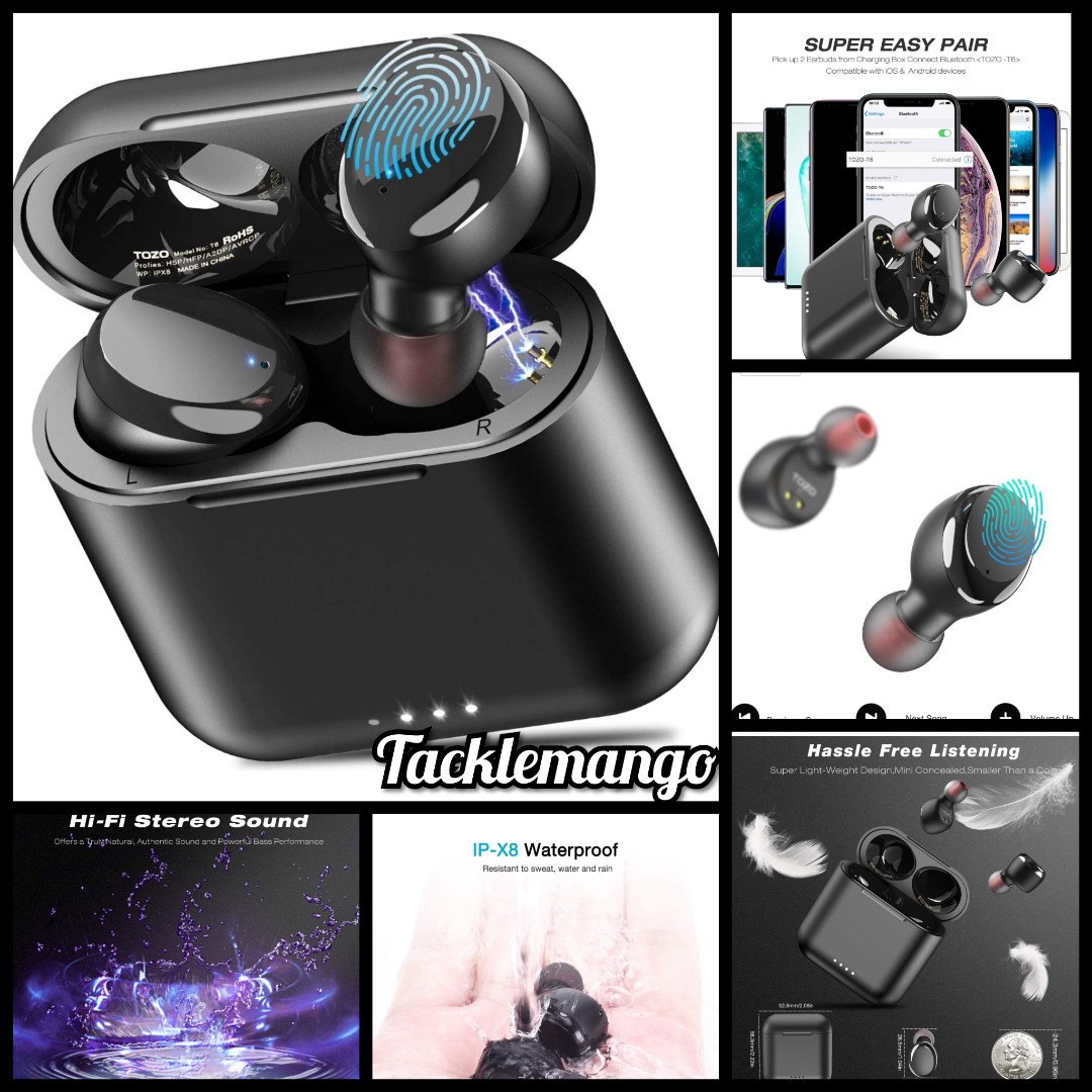 tozo earbuds volume control