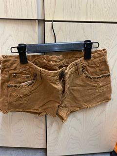 V-ex 牛仔毛毛短褲64239924834691110