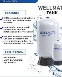 Water pressure tank light weight