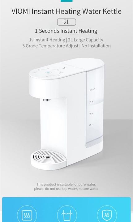 Xiaomi VIOMI 4L Water Boiler Warmer Electric Hot Pot Kettle Hot Water Dispenser 