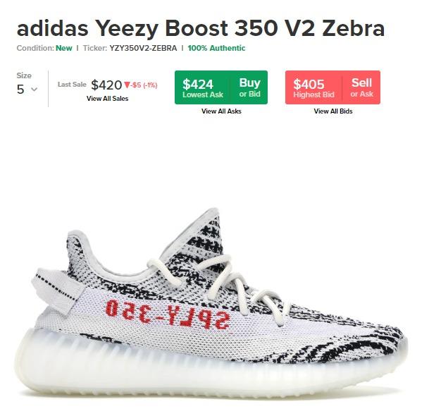 Harga yeezy zebra top