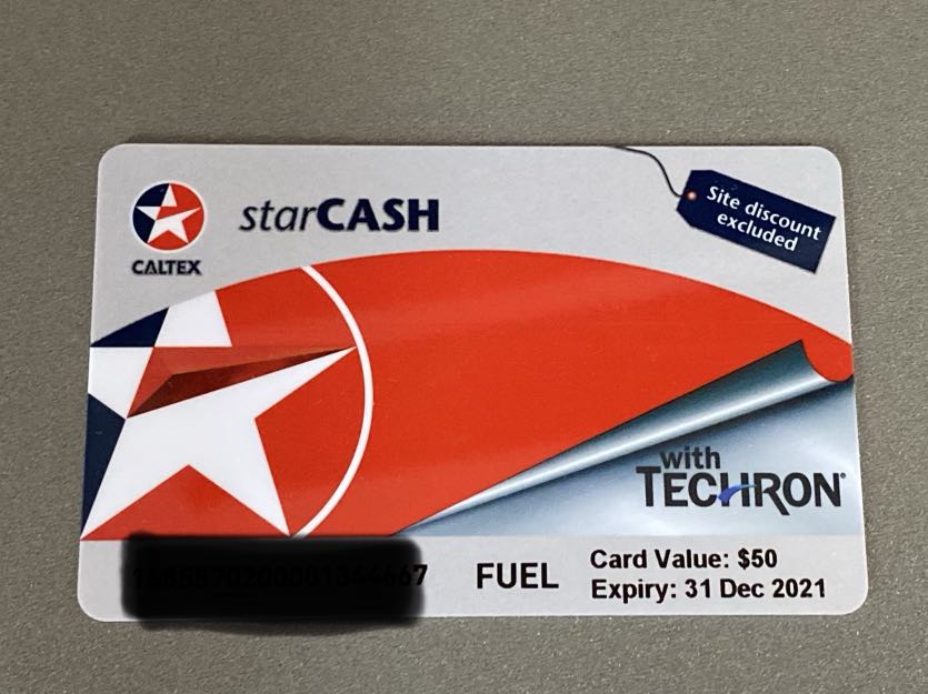 $50 Caltex gift card for petrol, Tickets & Vouchers, Vouchers ...