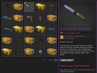 Butterfly Knife Blue Steel Toys Games Carousell Singapore