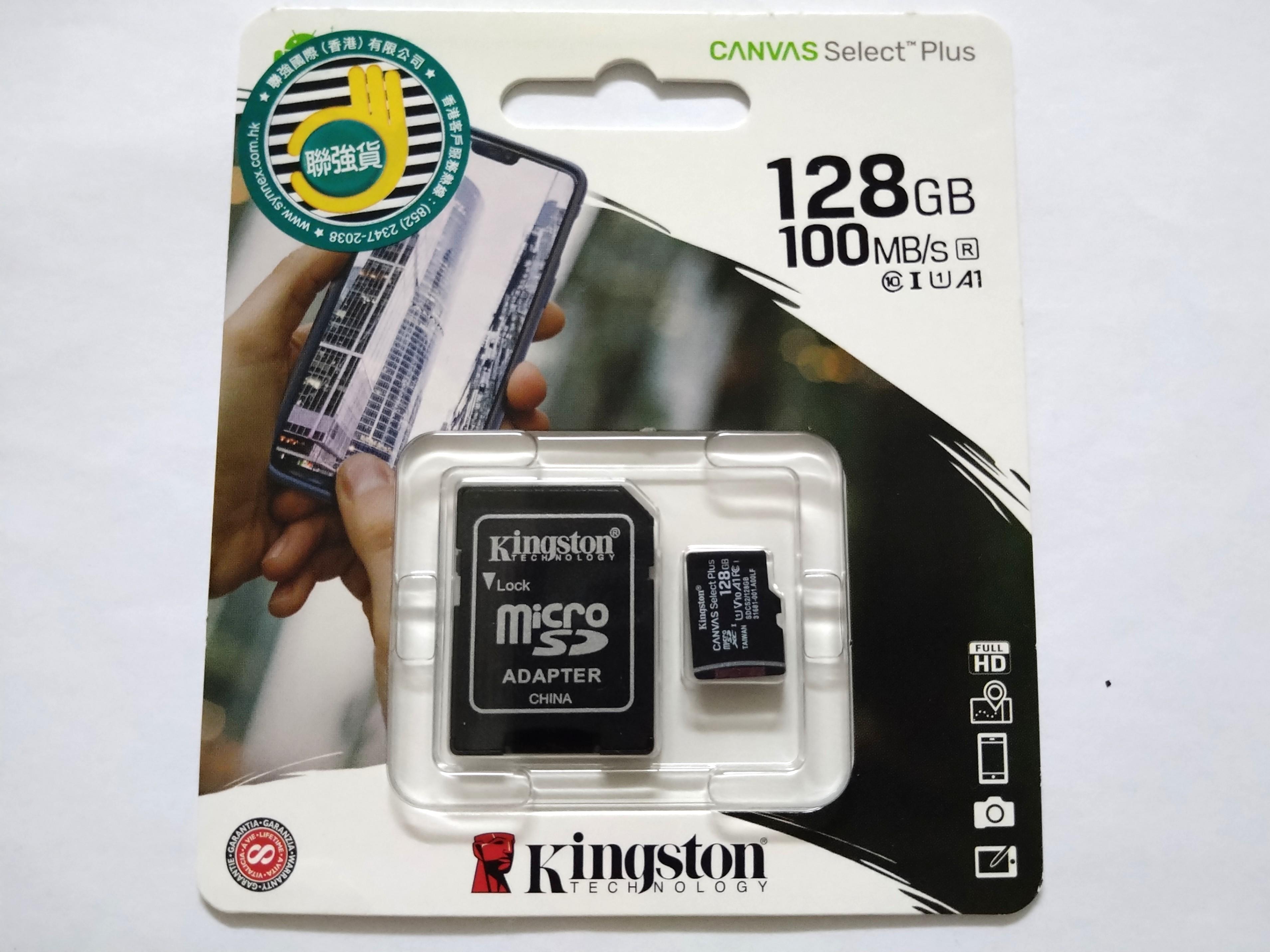 Kingston Class 10 Uhs 1 Micro Sd 記憶卡128gb 車cam 家用監控儀 電腦 科技 電腦周邊及配件 硬碟及儲存器 Carousell