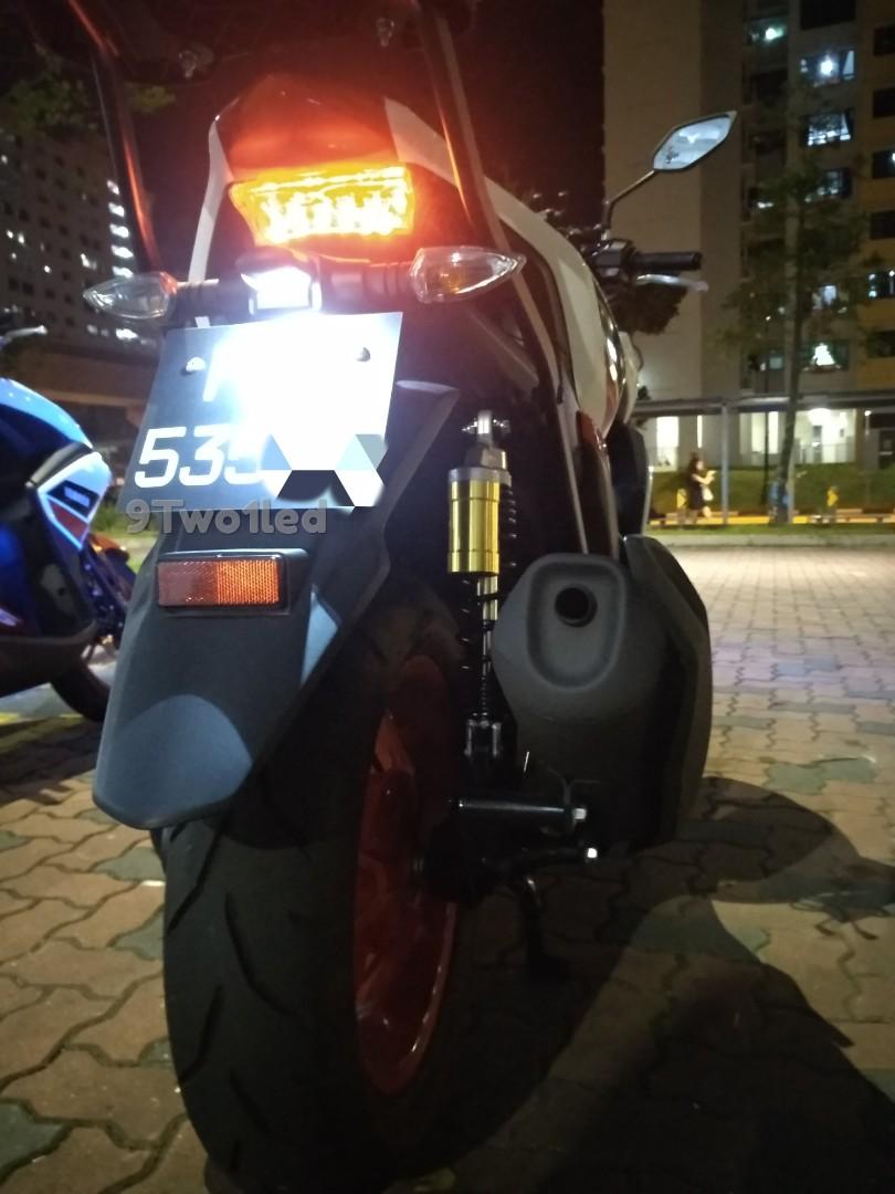 number plate with led light