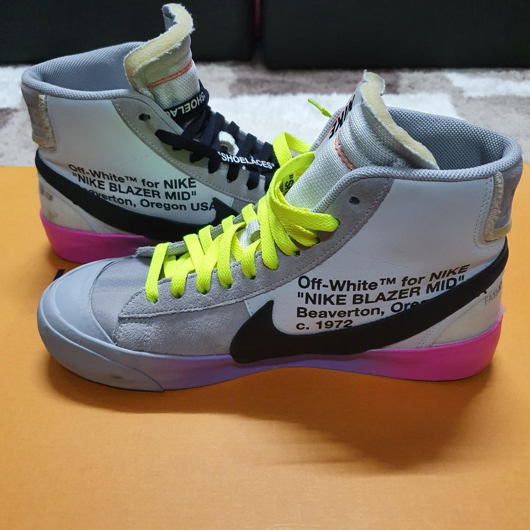 nike blazer mid off-white wolf grey serena queen