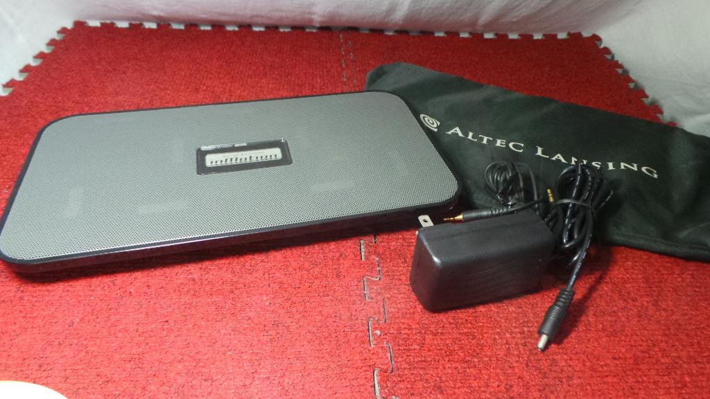 Altec Lansing Inmotion Soundblade Bluetooth (Category: Soundbars, Speakers & Amplifiers) located in Quezon City. Submitted by matt.murdock (Listing ID 1027353533, Image 3). Description: Used No Box No Manual Comes with: Adapter 220 Jack cable. Works with Android, Iphone (though I did not test kasi wala ako apple product) Review here https://www.youtube.com/watch?v=lGomIsZclNg Shipping options only since may panedemic. Pwede din pickup my place at