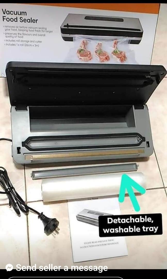 Anko Australian Brand New Vacuum Food Sealer Sealing Machine with Built In Cutter and Storage Embossed Texturized Plastic Roll Bag TV Home Appliances Kitchen Appliances Other Kitchen Appliances on Car...