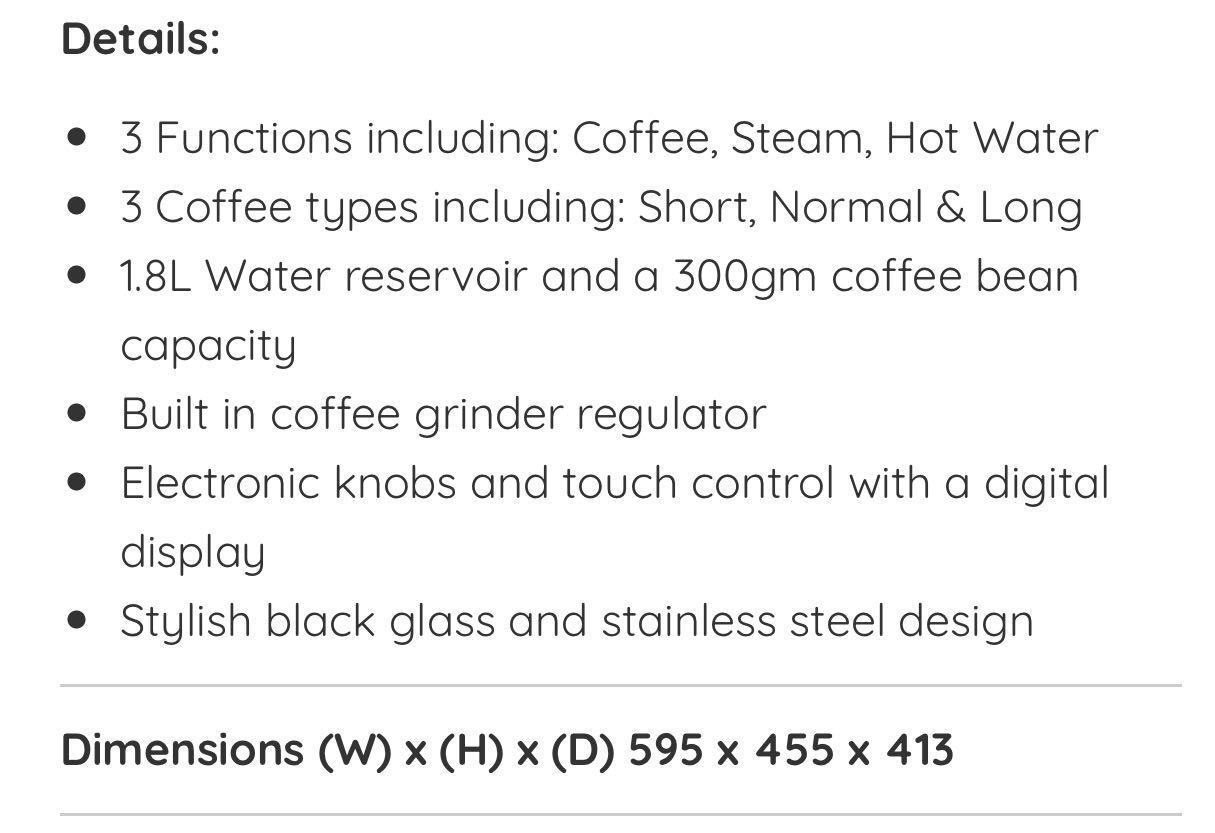 Ariston Builtin Coffee Machine, TV & Home Appliances, Kitchen Appliances, Coffee Machines