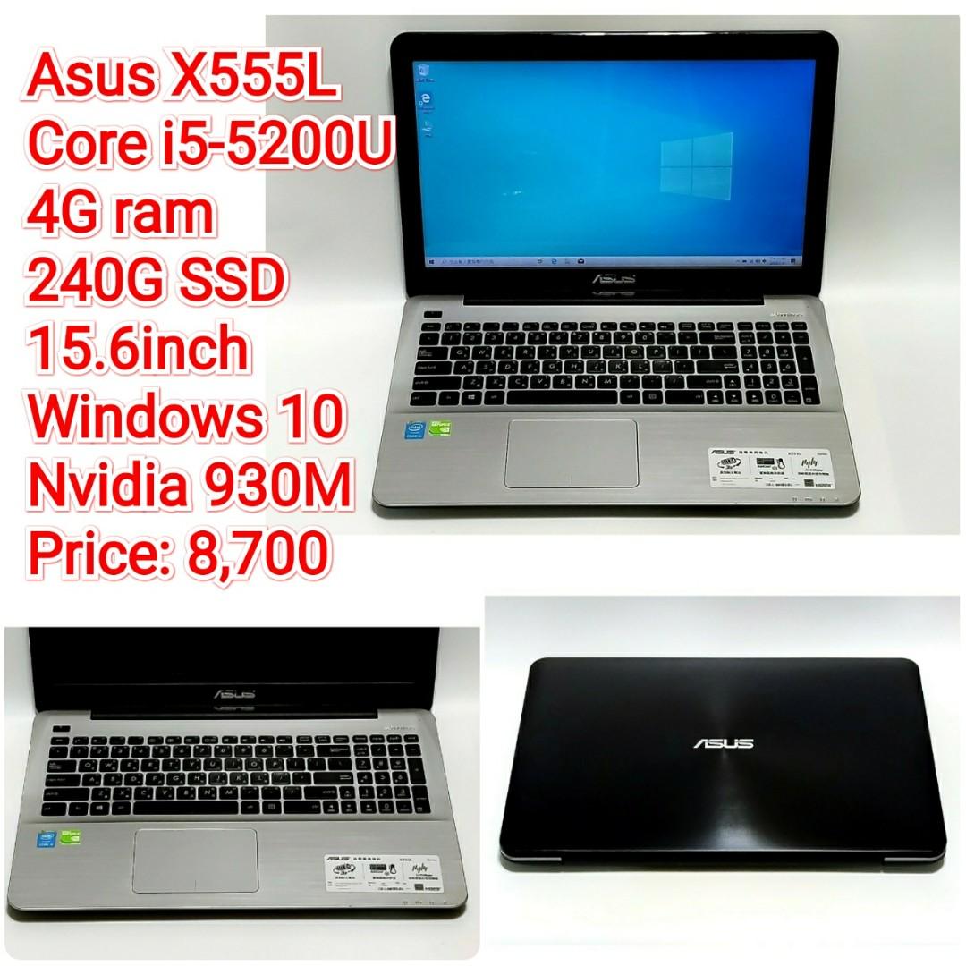 Asus X555 Asus I5 5200u 4gb Ram Asus X555L Core I5-5200U, 電腦及