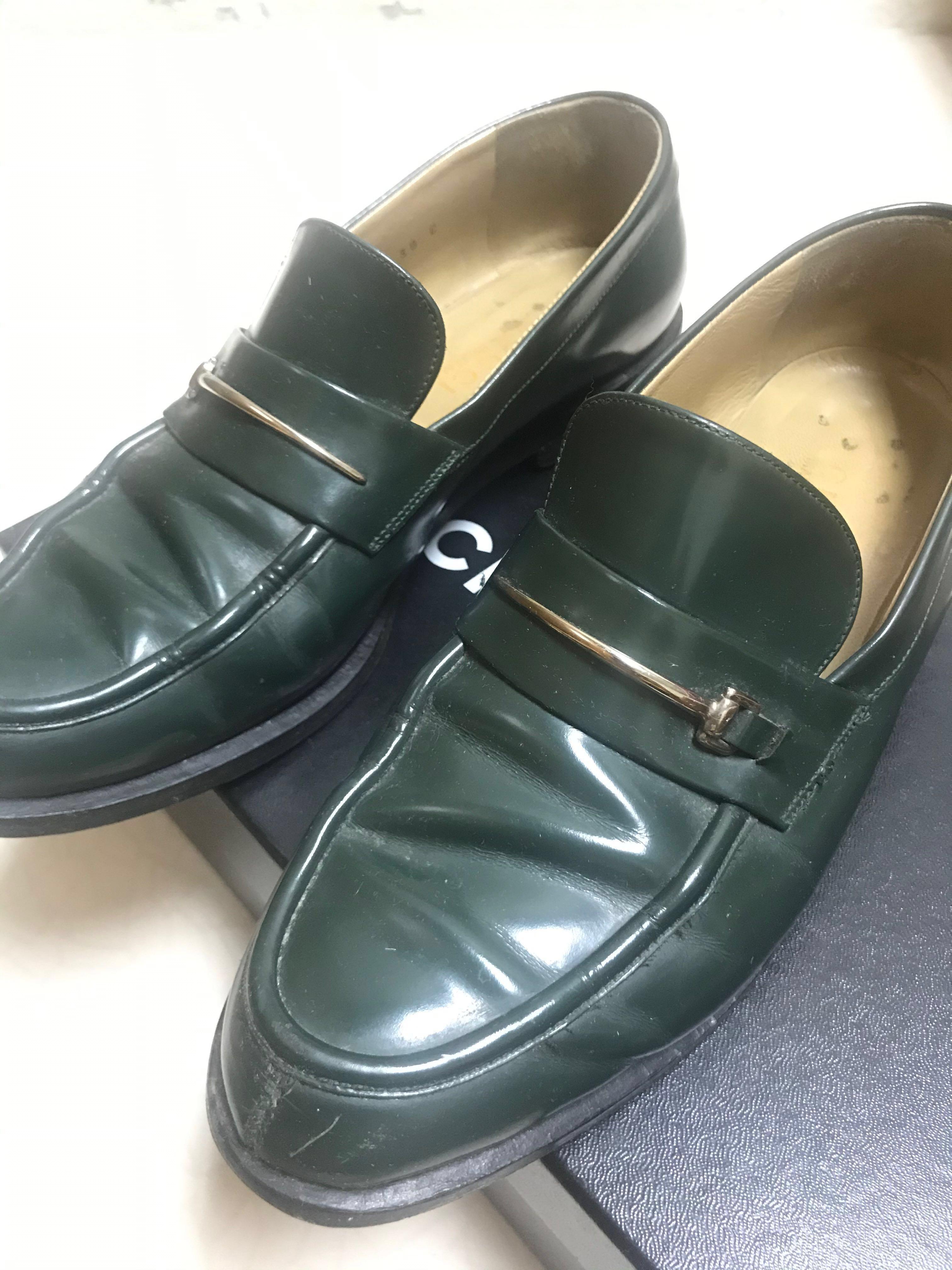green gucci loafers womens