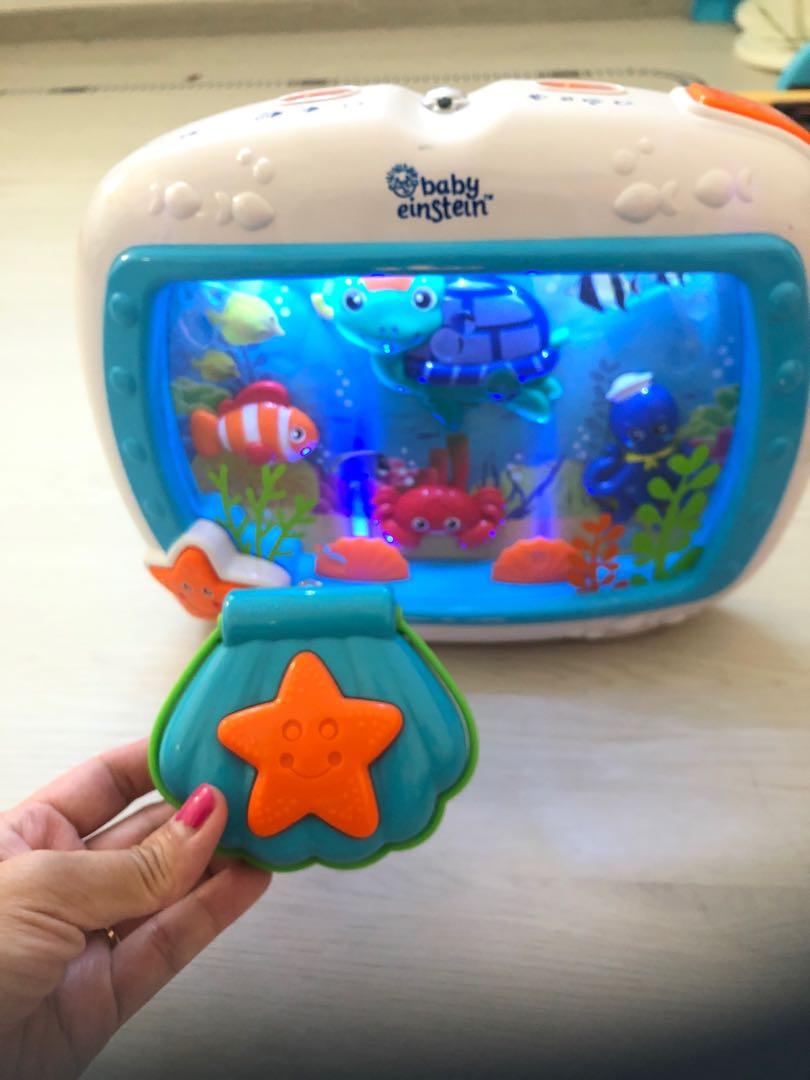 Baby Einstein Sea Dreams Sleep Soother Musical Crib Toy Fish Tank Aquarium