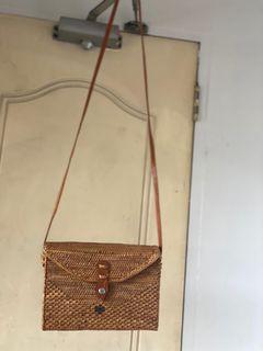 Bali made rattan box bag