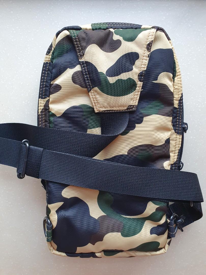 A Bathing Ape camouflage-print One-Shoulder Backpack - Grey