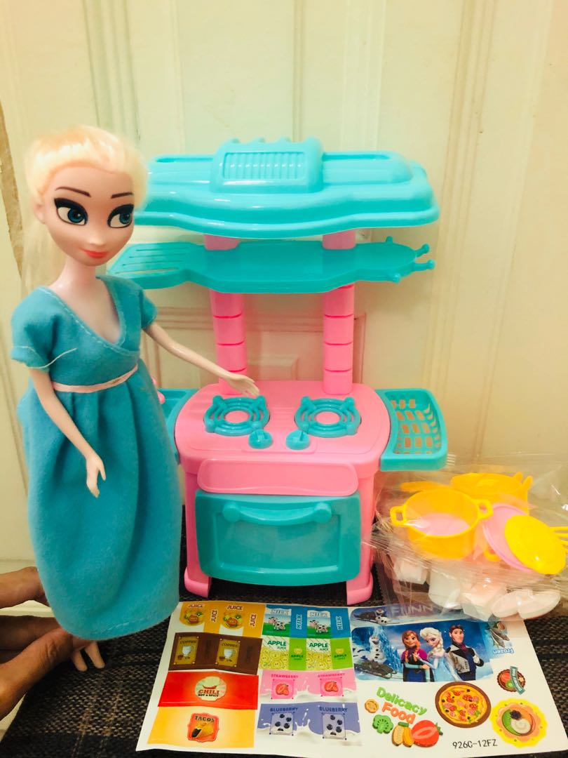 barbie doll barbie doll kitchen set
