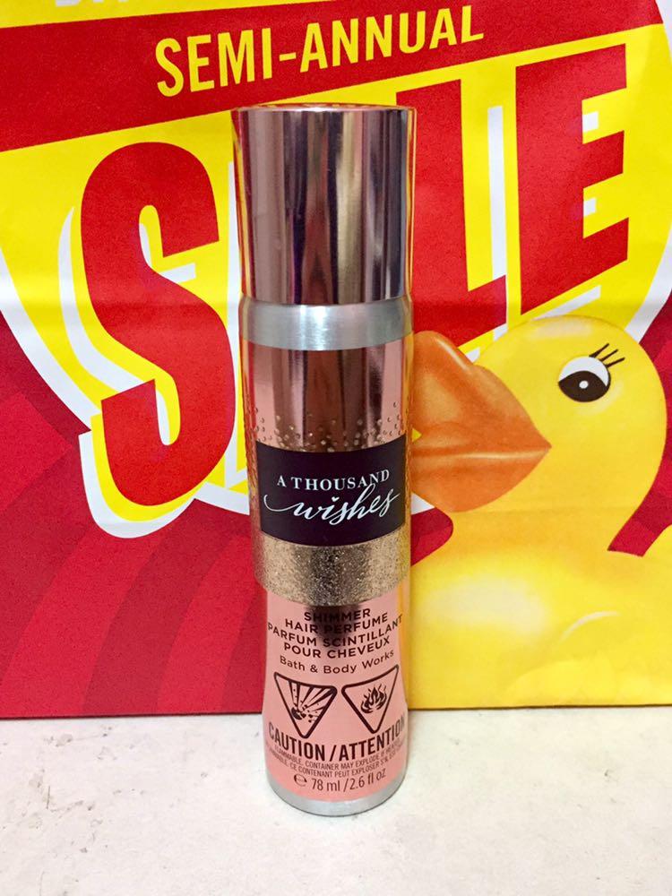 Shimmer hair perfume deals bath and body works