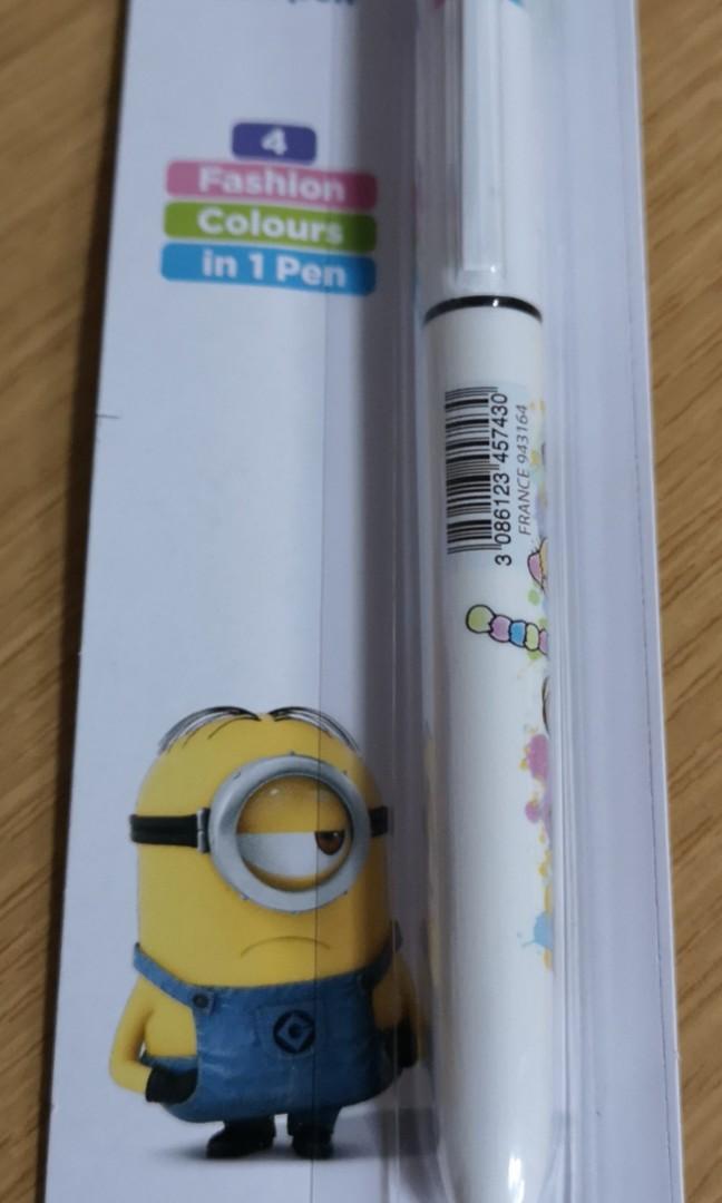 BIC minion 4 colour ball pen 1.0 medium point (Category: Stationery & School Supplies) located in Singapore. Submitted by vteo22 (Listing ID 1027405923, Image 1). Description: Free normal post. Brand new. Limited quantity only. 3 pieces @$12.