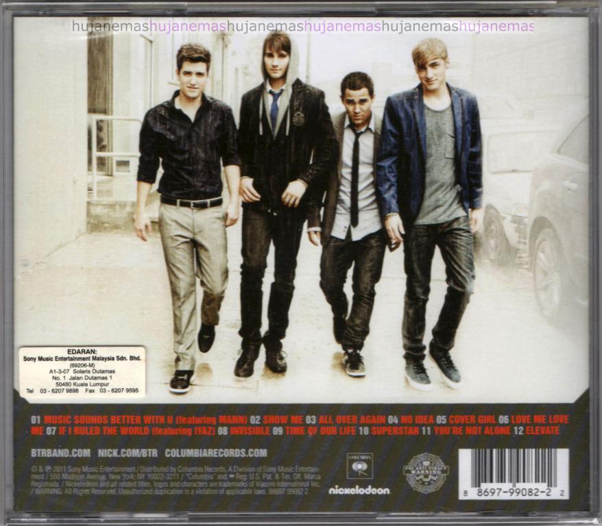 BIG TIME RUSH (BTR) - Elevate 2011 SONY MUSIC ORIGINAL CD, Hobbies ...