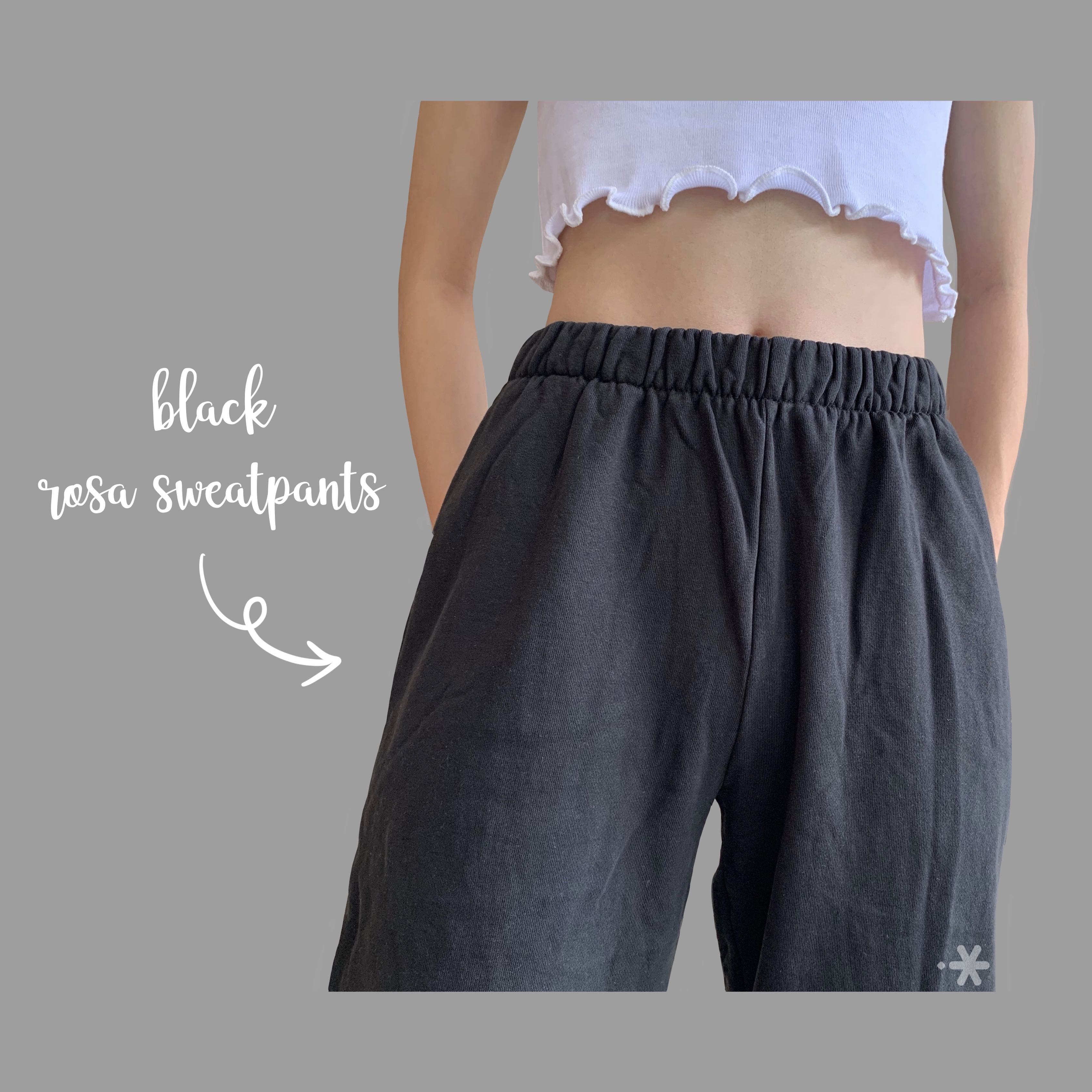 Black sales rosa sweatpants