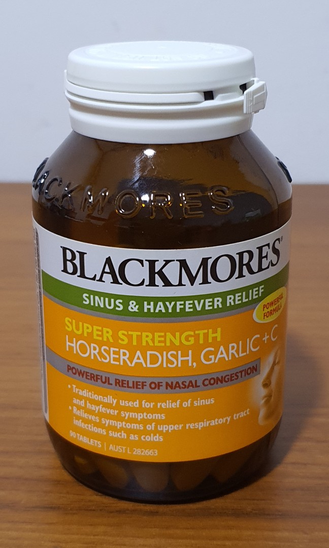Blackmore Sinus & Hayfever Relief Horse Radish, Garlic, Everything Else