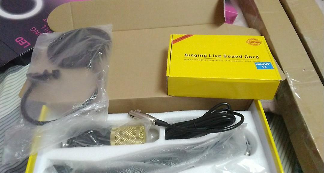 Bm800 mic.with souncard (Category: Microphones) located in San Juan City. Submitted by dollmac (Listing ID 1027407040, Image 2). Description: complete set same like sa picture Micropone set consender soundcard.