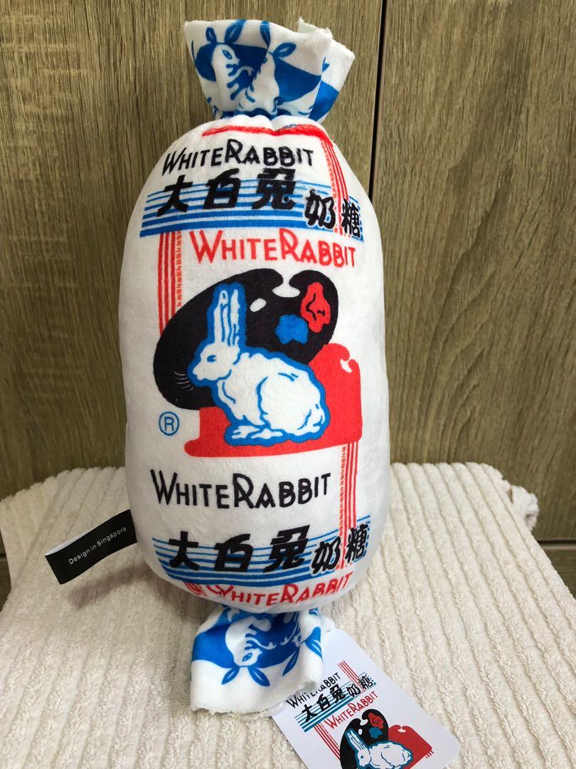 white rabbit candy plush