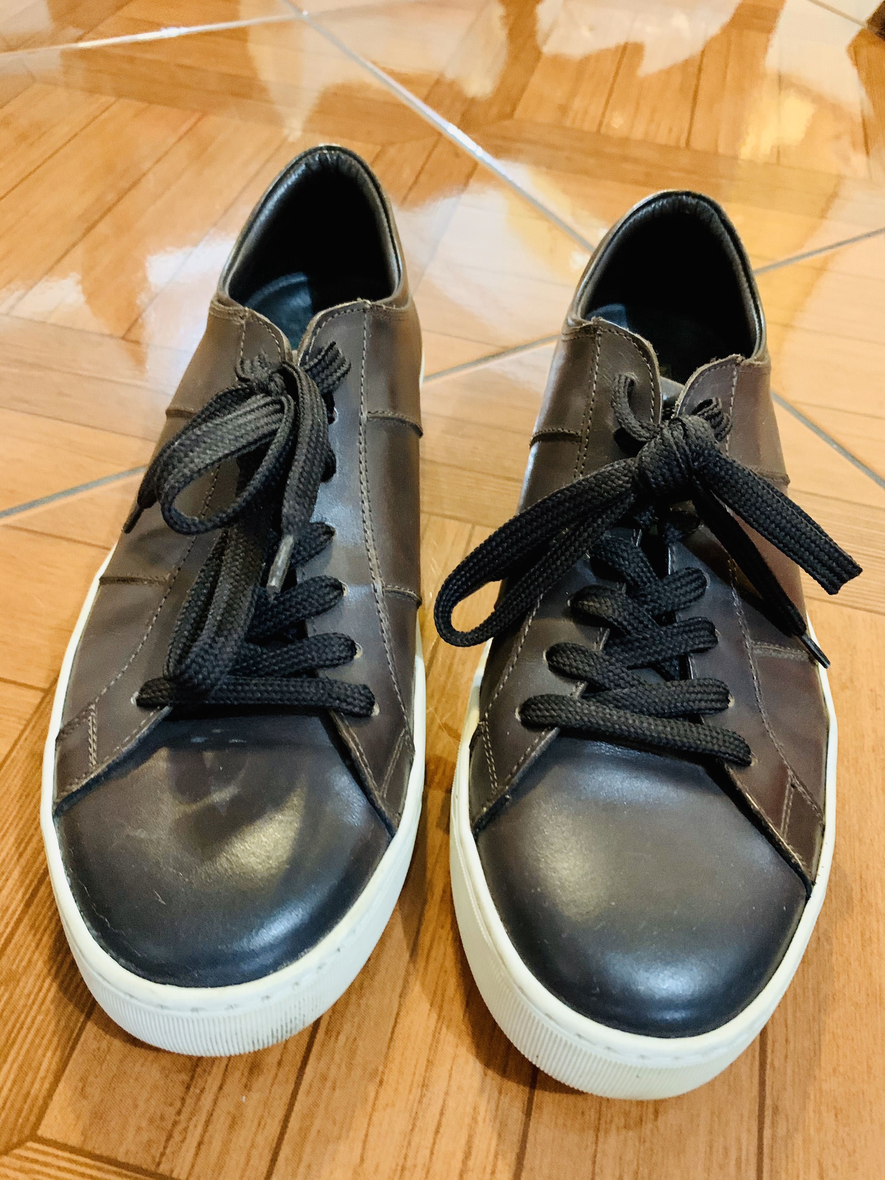 bruno magli leather sneakers