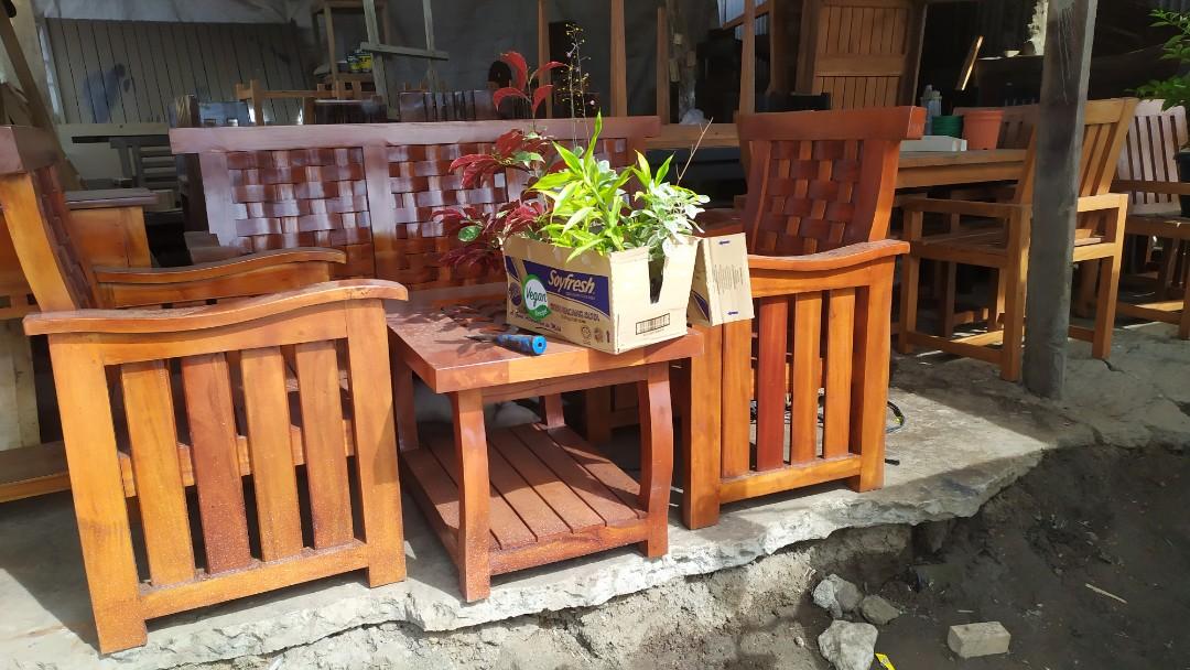 cackwate sala set and mahogany furniture home living outdoor furniture on carousell