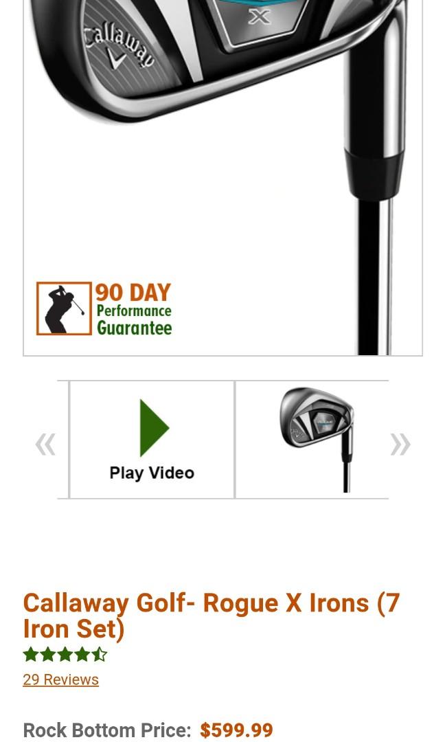 Golf iron Set 8 mths old- Callaway