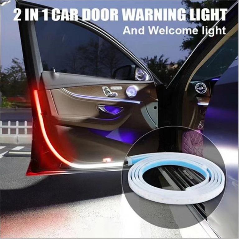 Car Door Led Warning Light 2 Pcs 144 Led Flexible Dual Color Strip Light White Red Sequential Switchback Car Accessories Accessories On Carousell