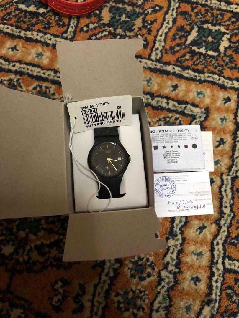 Casio Mw 59 Series Men S Fashion Watches On Carousell