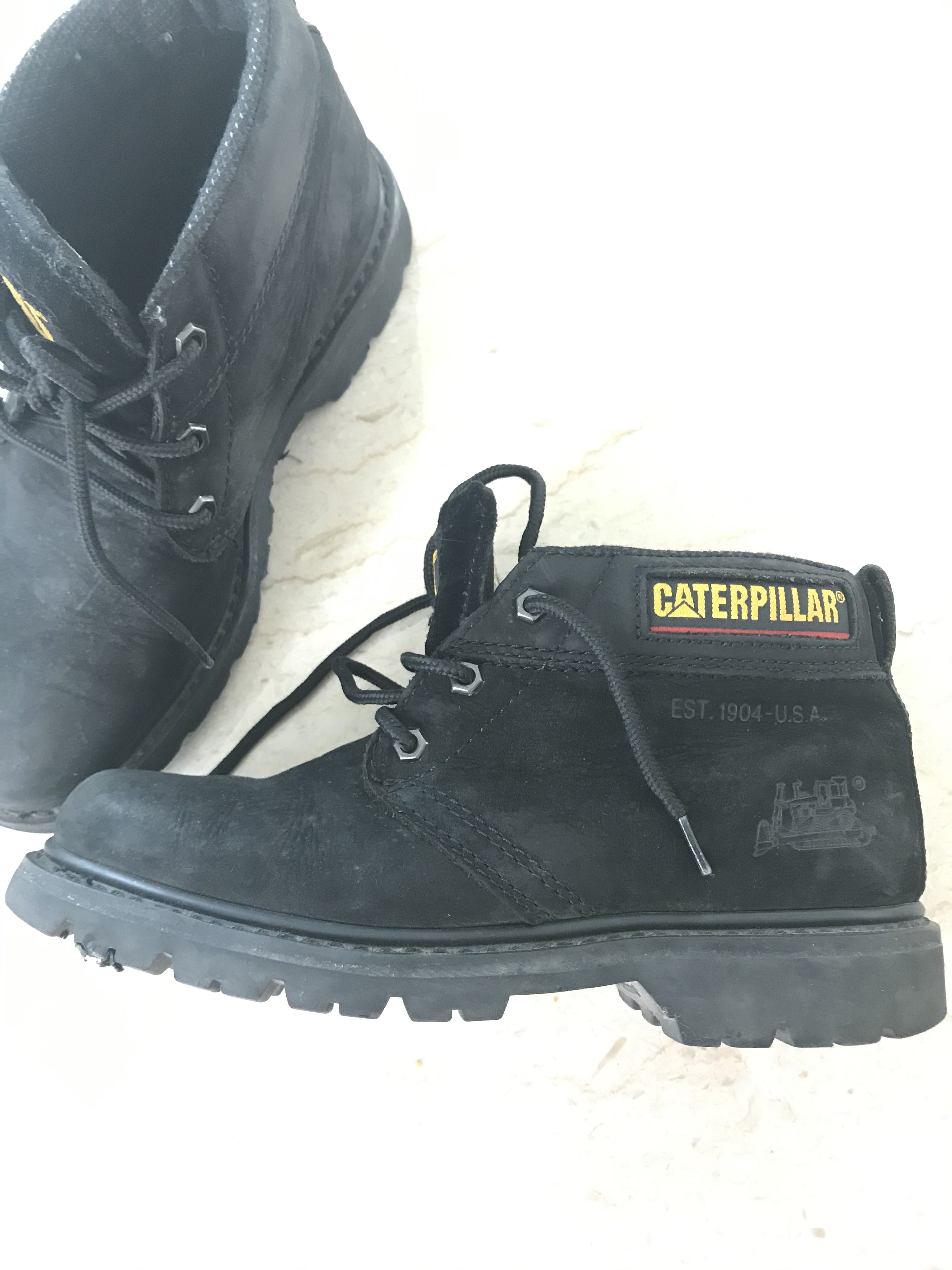 caterpillar leather shoes