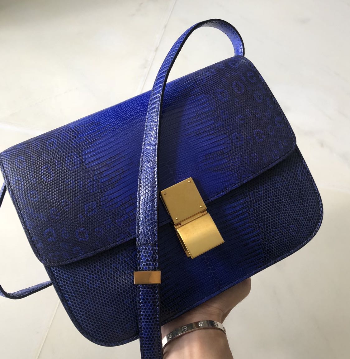 Celine lizard on sale box bag