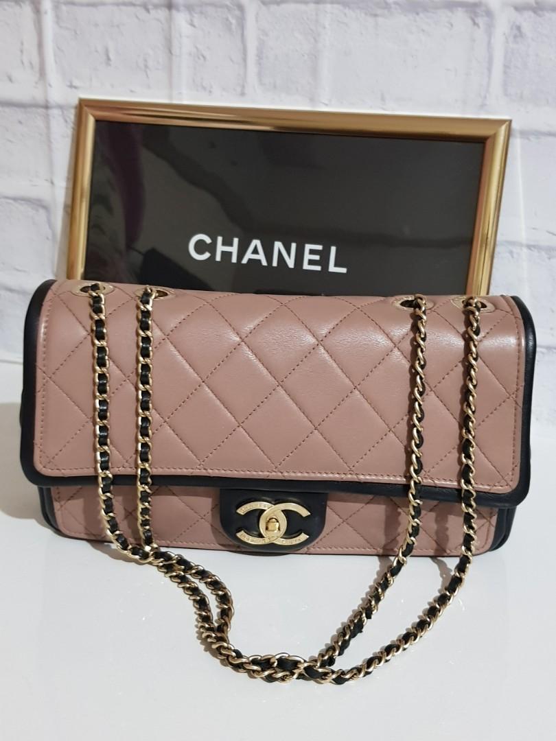 FULL SET] Chanel Graphic Quilted Flap Bag, Luxury, Bags & Wallets