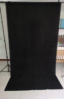 (Cloth only) Selens 1.5*3m velvet black background cloth Backdrop for product shoot portrait photography