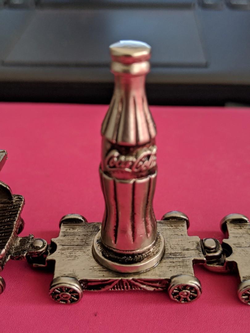 Coca cola Mini pewter advertising train set 7pcs