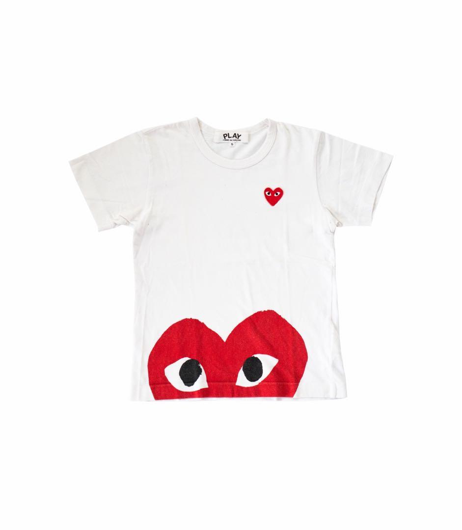 comme des garcon white shirt