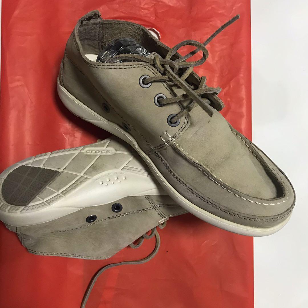 crocs shoes leather