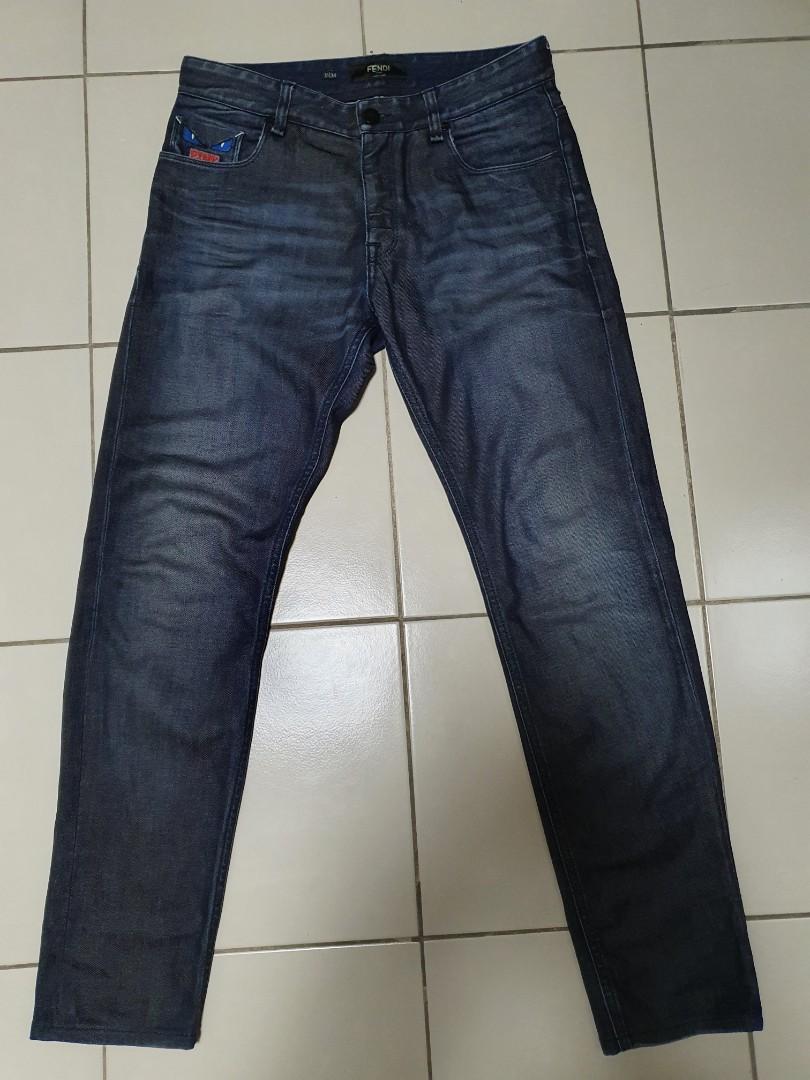 fendi monster jeans