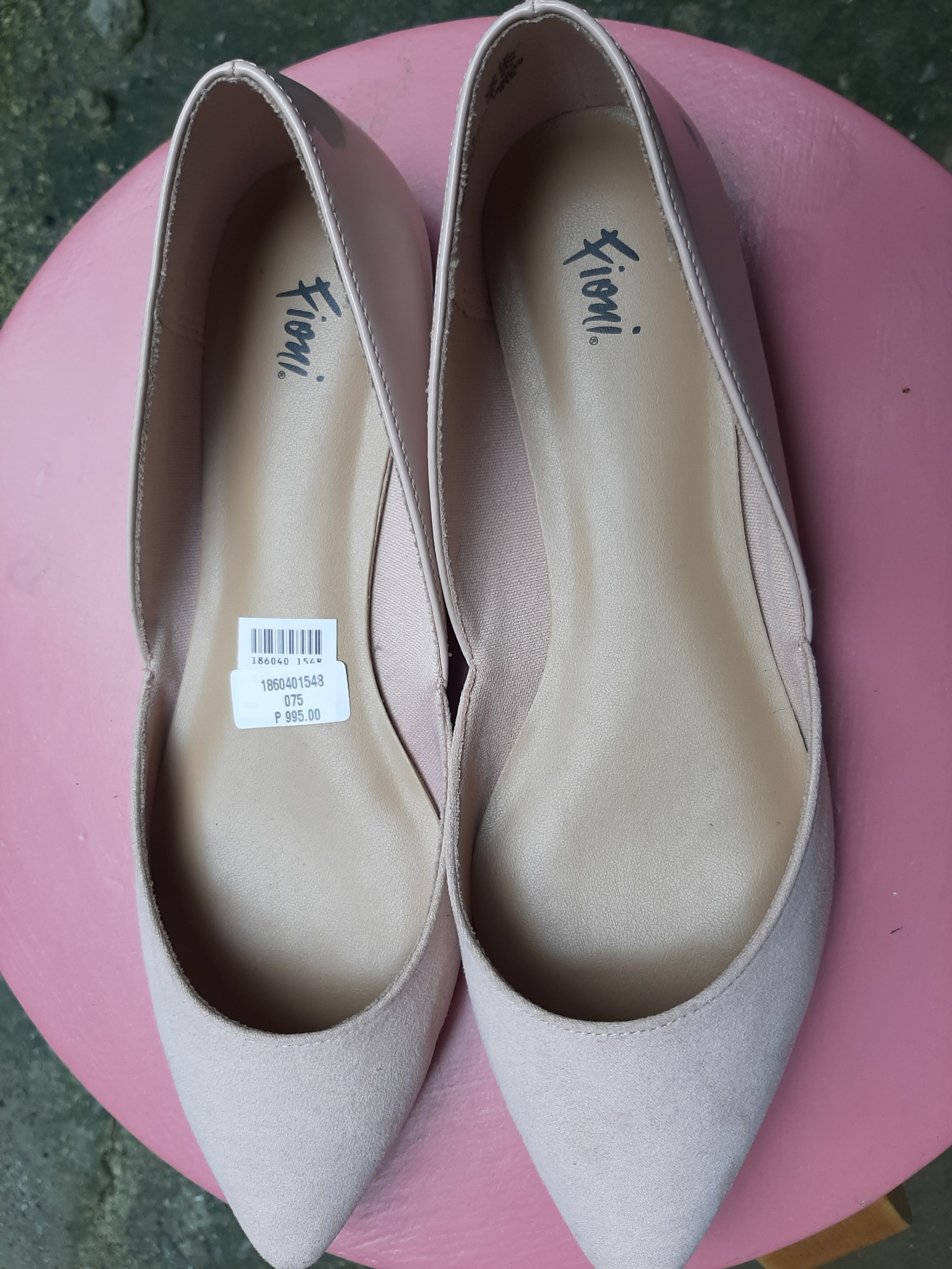 FIONI FOR PAYLESS BLUSH D'ORSAY FLATS