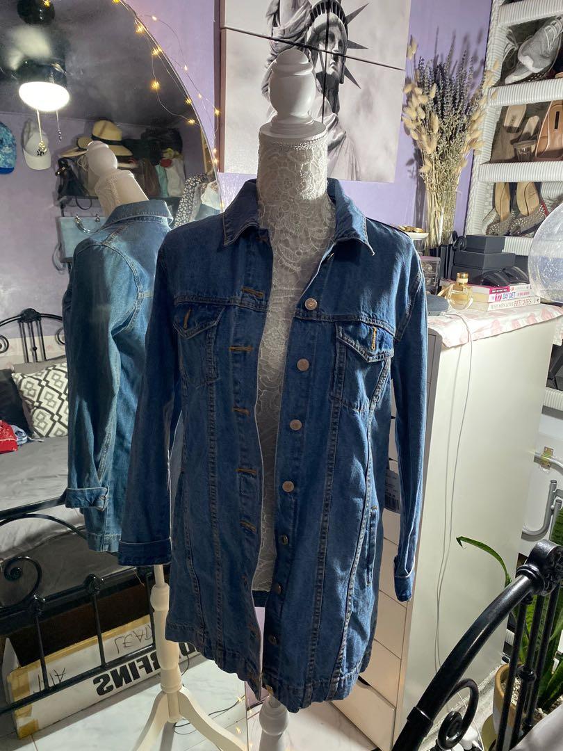 Long denim jacket forever 21 hotsell