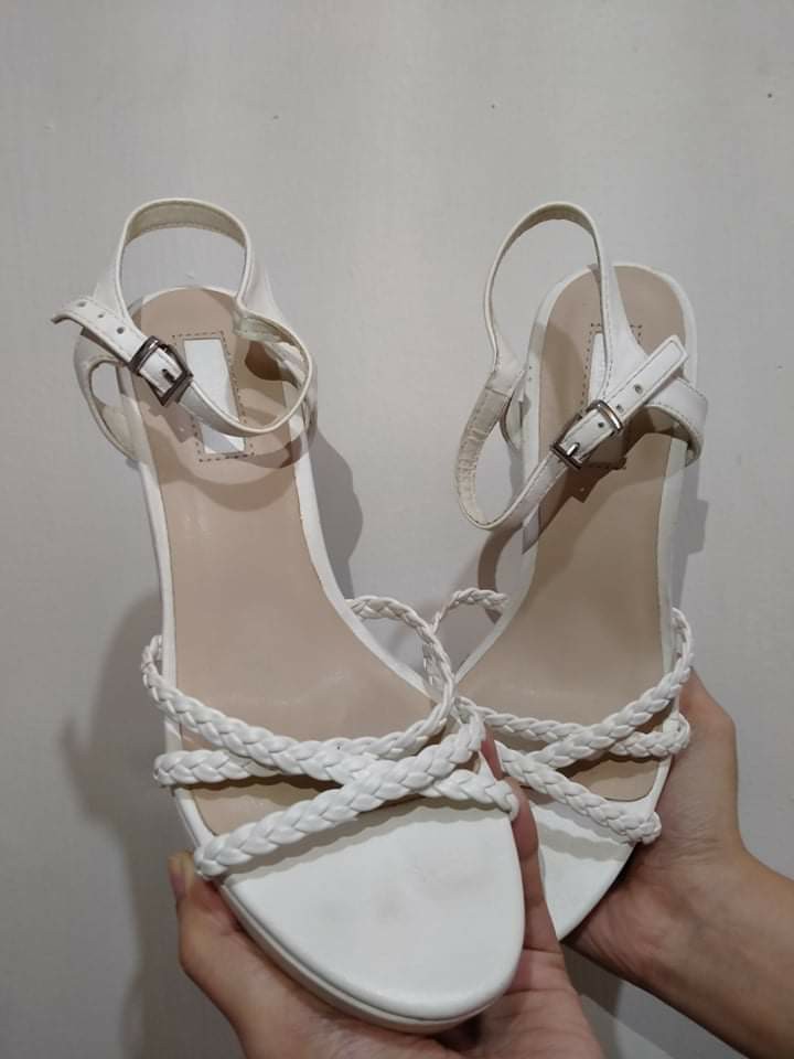forever 21 white heels